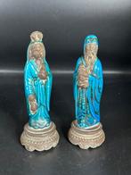 Statuette, statuettes Chinoises représentant un couple de
