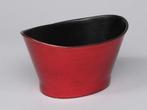 Bloempot Ovaal Rood 22x15x12 cm, Huis en Inrichting, Woonaccessoires | Kunstplanten en Kunstbloemen, Nieuw