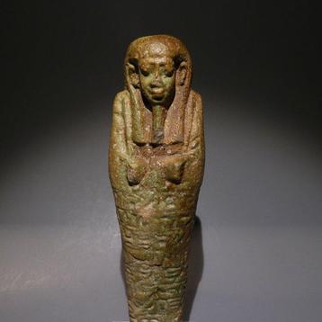 Égypte ancienne Oushebti. 14 cm de hauteur. Période tardive,