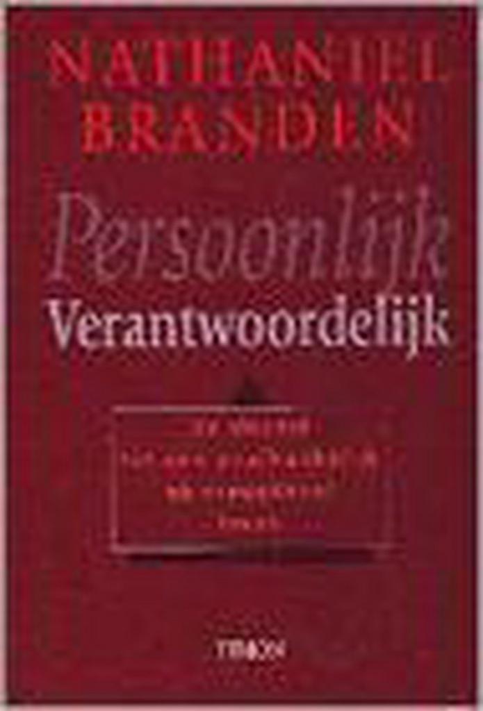 PERSOONLIJK VERANTWOORDELIJK 9789051217520 N. Branden, Boeken, Psychologie, Gelezen, Verzenden