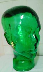 Mannequin - Maniquí Head -Verde Esmeralda - Verre, Antiquités & Art