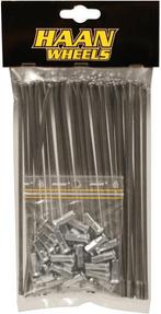 Haan Wheels Achterwiel 18 RVS spakenset 32 stuks + nippels, Motoren, Verzenden, Nieuw