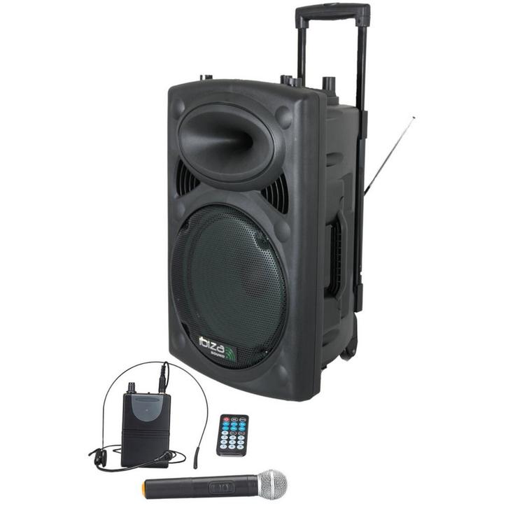 Ibiza Sound PORT12UHF-BT Mobiele Luidspreker Box 700W, Audio, Tv en Foto, Luidsprekerboxen