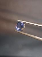 Natural Iolite - 0.474 ct - round - unheated - bluish violet, Verzenden, Nieuw