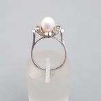 Zilver, Art Deco, Parel - Ring