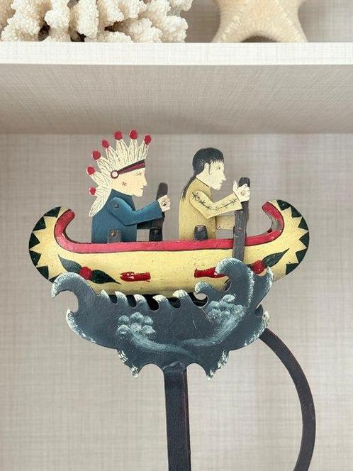 Unknown Manufacturer - Jouet Balance Toy - Indians With, Antiek en Kunst, Antiek | Speelgoed