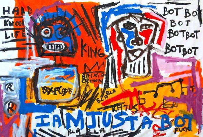 0xec6d0 (XX-XXI) - Hard Knock Life - XXXL, Antiek en Kunst, Kunst | Schilderijen | Modern