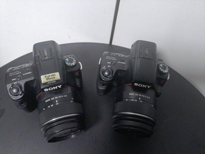 Sony SLT-A37, Alpha 37 kit, 18-55/3.5-5.6, zwei Stück,, Audio, Tv en Foto, Fotocamera's Digitaal