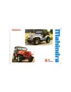 1988 MAHINDRA 4X4 CJ SERIES BROCHURE ENGELS, Nieuw