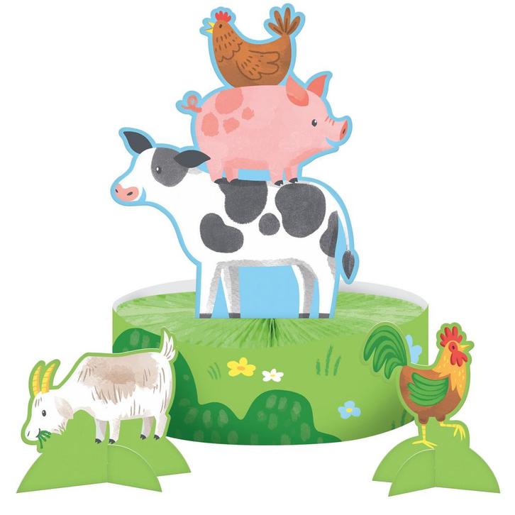 Boerderij Tafeldecoratie Dieren 3st, Hobby en Vrije tijd, Feestartikelen, Nieuw, Verzenden