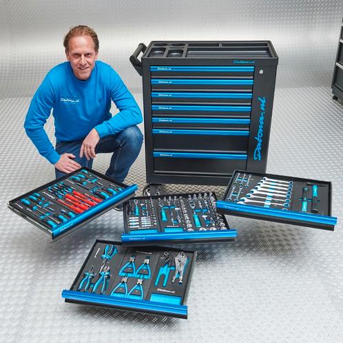 Datona Gereedschapswagen Black-Line met 7 laden +, Doe-het-zelf en Bouw, Gereedschapskisten, Ophalen of Verzenden