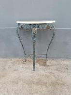 Wandtafel - Bronzen console met marmeren deksel