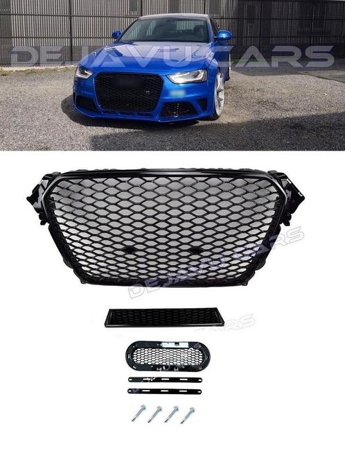 RS4 Look Front Grill Black Edition voor Audi A4 B8.5 /  S li, Auto diversen, Tuning en Styling, Ophalen of Verzenden