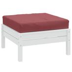 vidaXL Palletkussen 60x60x9,5 cm stof gemêleerd wijnrood, Huis en Inrichting, Verzenden, Nieuw