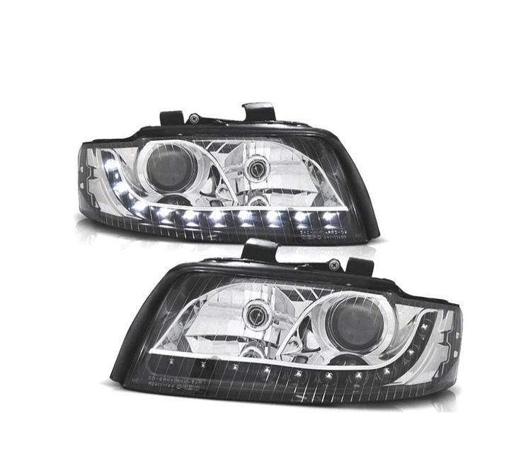 PHARES AUDI A4 B6 00-04 FEUX DE JOUR NOIRS, Autos : Pièces & Accessoires, Éclairage, Envoi