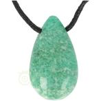 Amazoniet druppel edelsteen hanger Nr 16 - 12 gram, Verzenden, Nieuw