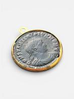 Romain antique, Empire Bronze Pendentif - AE 3/4 Constantius