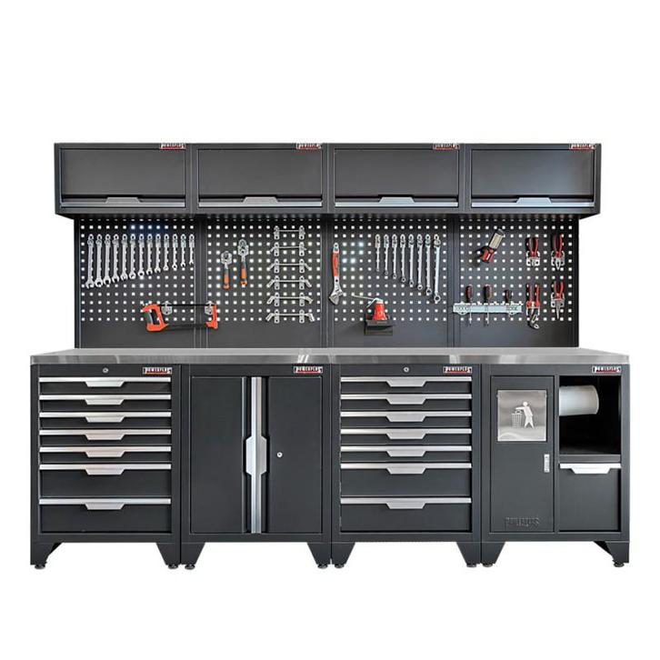 Gereedschapskasten set wandlengte 272 cm. metaal omkleed, Doe-het-zelf en Bouw, Werkbanken, Ophalen of Verzenden