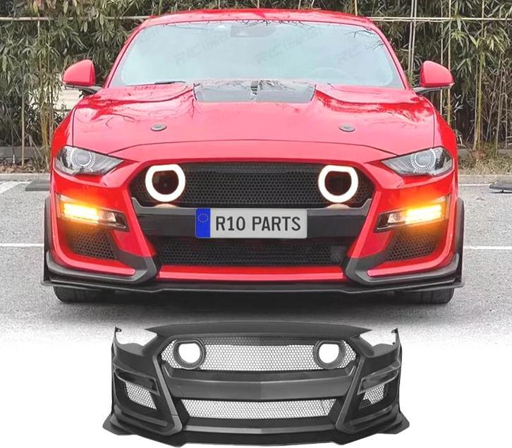 PARE-CHOCS AVANT FORD MUSTANG 18-22 LOOK GT500 GRILLE LUMIÈR, Auto-onderdelen, Carrosserie, Verzenden