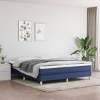 vidaXL Boxspring bed stof blauw 160x200 cm, Verzenden, Nieuw
