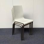 Pedrali Kuadra 1101 stoel - stapelstoel - wit/metaal