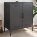 vidaXL Dressoir 68x39x79 cm staal zwart, Huis en Inrichting, Kasten | Dressoirs, Verzenden, Nieuw