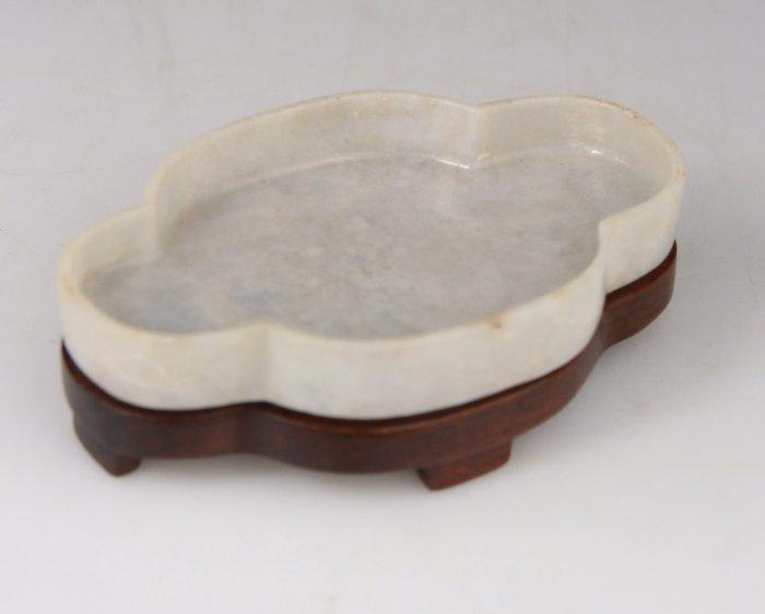 Chinese Carved Cup Stand - Jade (niet getest) - China - Qing, Antiek en Kunst, Antiek | Overige Antiek