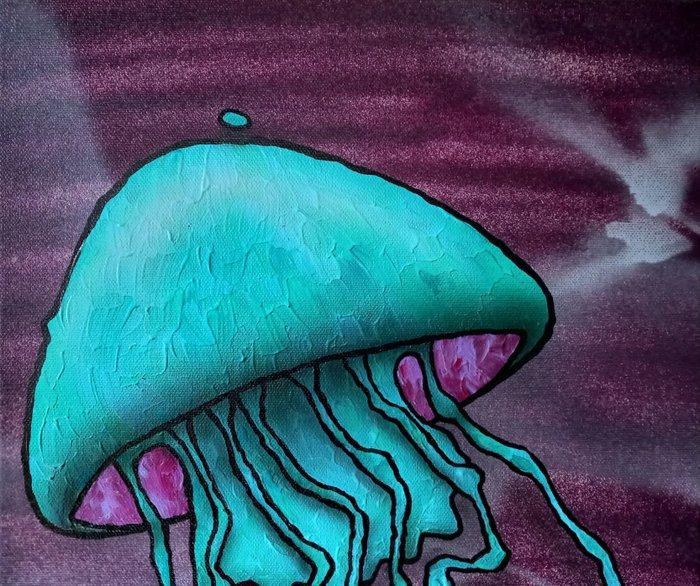 Captain Niglo (1982) - Médusa, Antiquités & Art, Art | Peinture | Classique