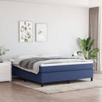 vidaXL Boxspring bed stof blauw 180x200 cm, Huis en Inrichting, Slaapkamer | Bedden, Verzenden, Nieuw