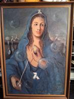 Olmos (XX) - Portret van een jonge vrouw, Antiek en Kunst