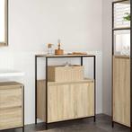 vidaXL Badkamermeubel met planken 76,5x35x95 cm Sonoma, Verzenden, Nieuw