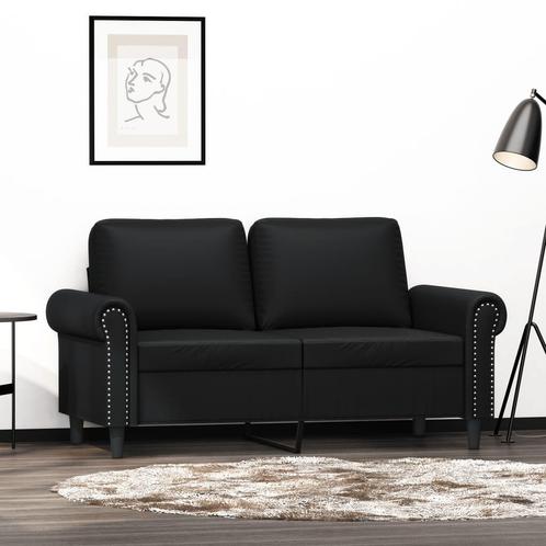 vidaXL Tweezitsbank 120 cm kunstleer zwart, Huis en Inrichting, Zetels | Zetels, Nieuw, Verzenden
