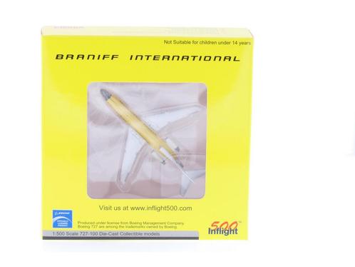 Schaal 1:500 Inflight 500 IF5721004 Braniff International..., Hobby en Vrije tijd, Modelbouw | Vliegtuigen en Helikopters, Gebruikt