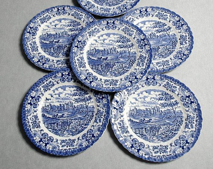 British Anchor - Eetservies voor 6 - Olde Country Castles -, Antiquités & Art, Antiquités | Meubles | Tables