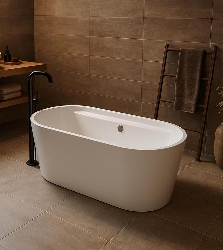 Ligbad Alco 170 x 85 x 60 cm Vrijstaand Bad wit, Doe-het-zelf en Bouw, Sanitair, Nieuw, Verzenden