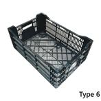 Kunststof krat 600x400x240mm zwart geperforeerd gebruikt, Doe-het-zelf en Bouw, Ophalen of Verzenden, Nieuw