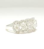 Statement ring - 14 karaat Witgoud - 1.95ct. tw. Diamant