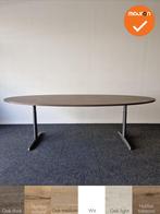 Ahrend 500 vergadertafel - 240x120cm - Ovaal - Antraciet ond, Ophalen of Verzenden, Tafel