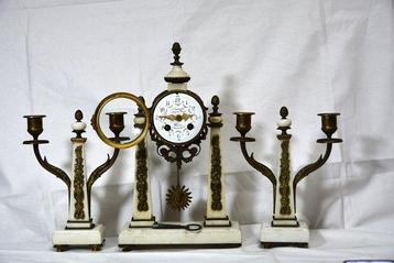 Horloge et parure de cheminée  (3) - Auricoste -  Antique -, Antiek en Kunst