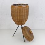 Mand - Hout, Metaal, Wicker - Vloer opbergbox
