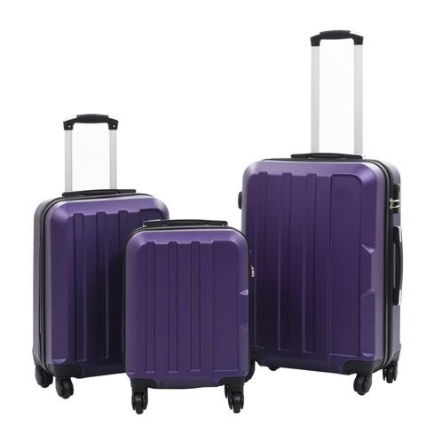 vidaXL 3-delige Harde kofferset ABS paars, Bijoux, Sacs & Beauté, Valises, Envoi