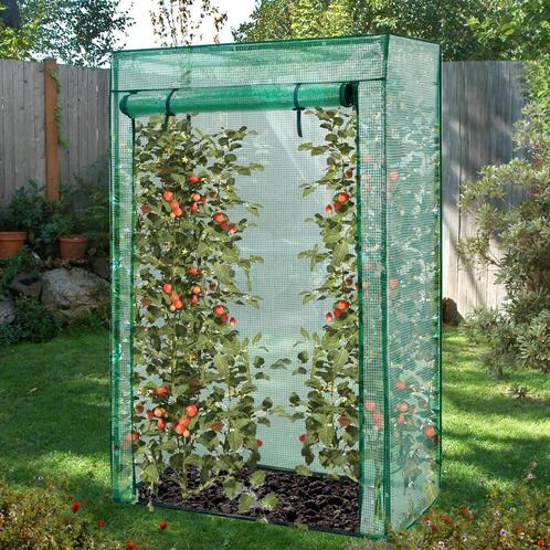Lendo Online Tomatenkas met PE hoes 100x50x150cm staal groen, Jardin & Terrasse, Serres, Envoi