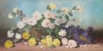 Arroyo (XX) - Nature Morte aux Roses et Violettes, Antiek en Kunst, Kunst | Schilderijen | Klassiek