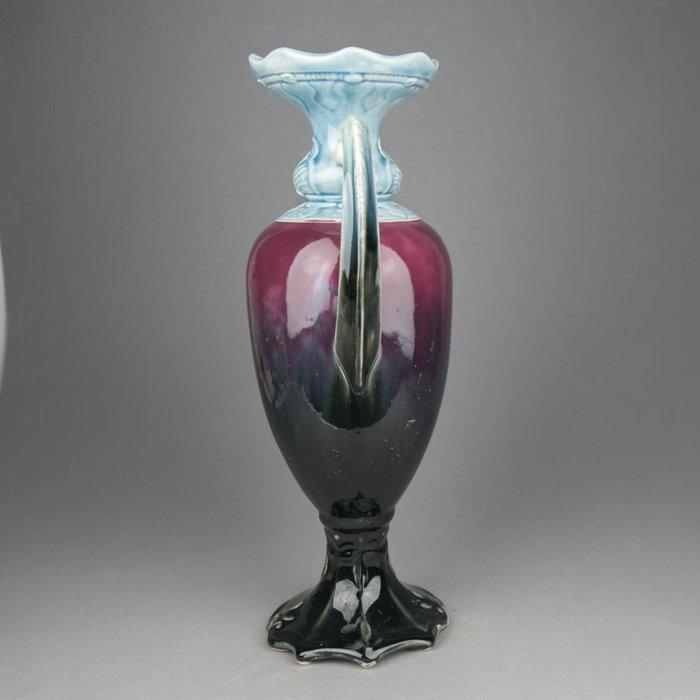 French - Vaas - Art Nouveau majolica vaas, ca. 1900 -, Antiek en Kunst, Kunst | Designobjecten