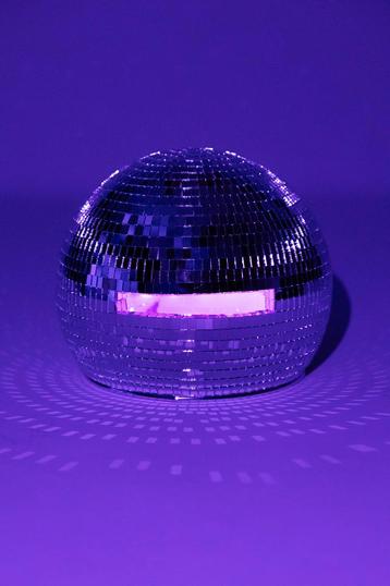 Discobal Hoofd 30 cm LED Disco Head Spiegeltjes Zilver Spieg beschikbaar voor biedingen