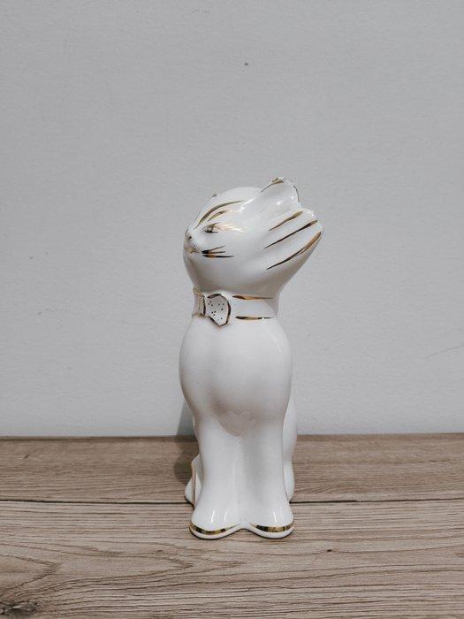Ahura - Sculpture, The Cat - 19 cm - Porcelaine, Antiquités & Art, Antiquités | Verre & Cristal