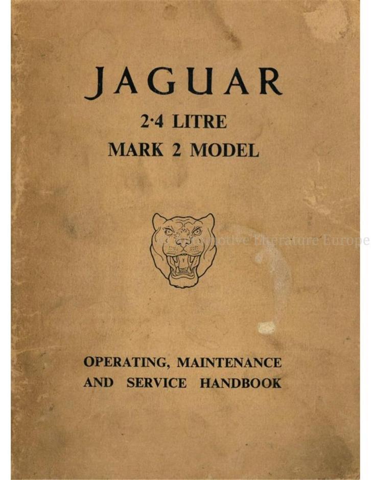 1959 JAGUAR MK II 2.4 INSTRUCTIEBOEKJE ENGELS, Auto diversen, Handleidingen en Instructieboekjes