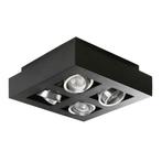 Kanlux - Moderne plafondspot GU10 viervoudig zwart, Huis en Inrichting, Nieuw, Trendy verlichting, Metaal, Verzenden