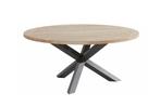 Taste by 4 Seasons Louvre aluminium tafel met teak blad Ø