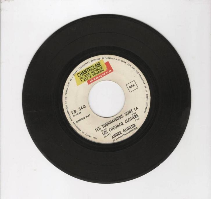 André Glineur Et LOrchestre Hector Delfosse – Les Tournaisi, Cd's en Dvd's, Vinyl Singles, Ophalen of Verzenden